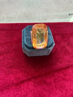 Large 925 Sterling Silver Gemstone Ring